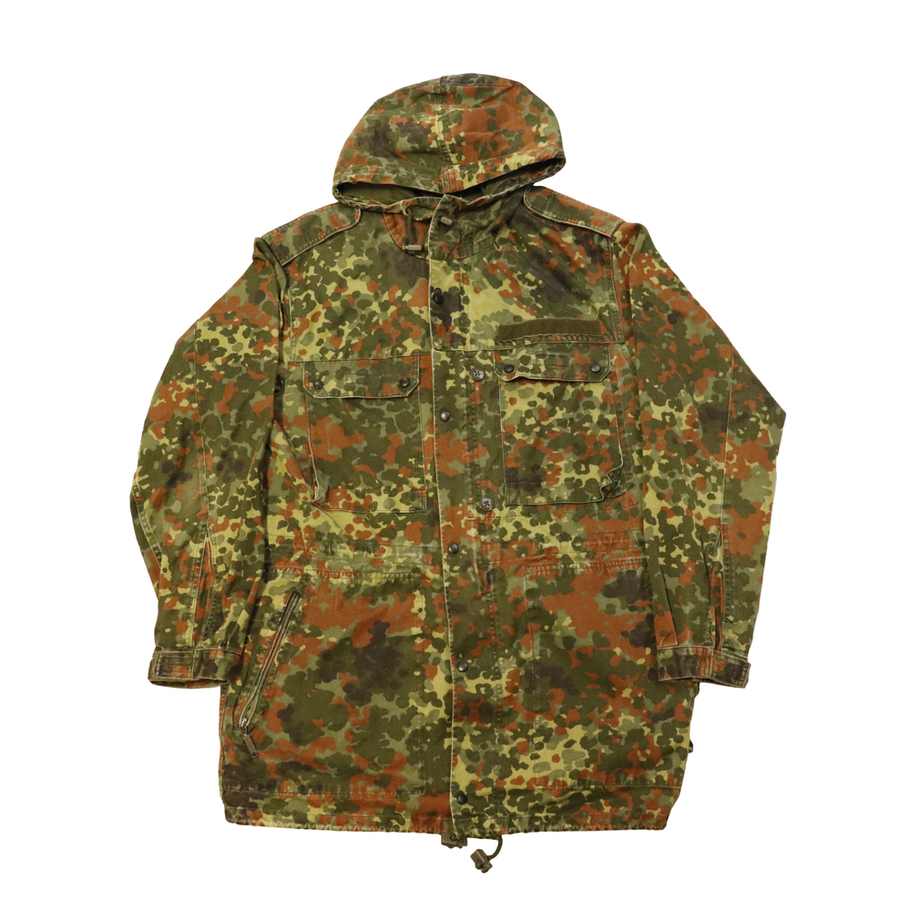 Vintage Spezialbekleidung GmbH Flecktarn Camo Hooded Parka Jacket Size N/A